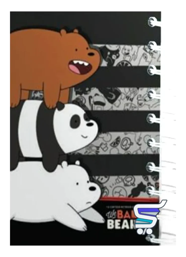 دفتر فانتزی طرح سه خرس Bare Bears