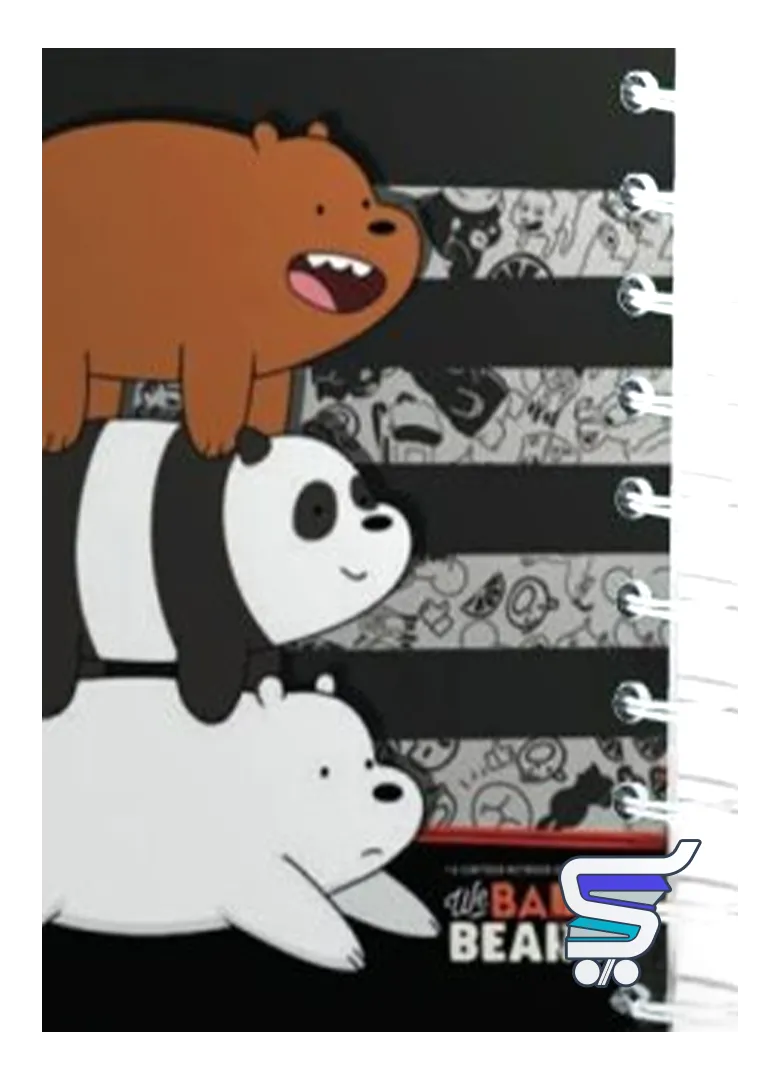 دفتر فانتزی طرح سه خرس Bare Bears دفتر فانتزی طرح سه خرس Bare Bears